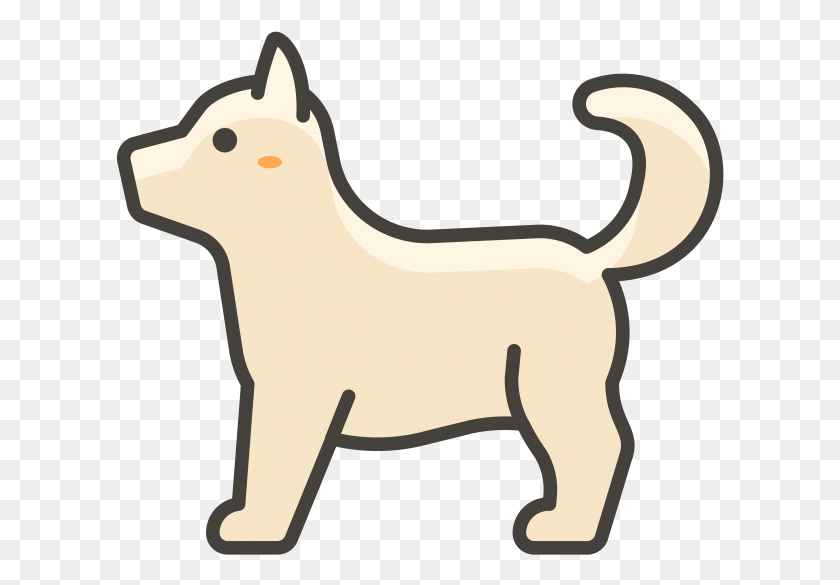 609x525 Dog Emoji Cartoon, Figurine, Plush, Toy HD PNG Download