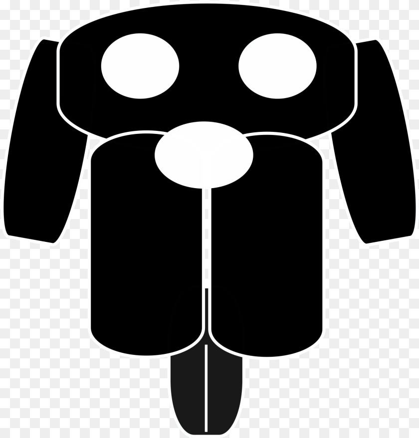Dog Face Clipart Black And White, Stencil, Appliance, Blow Dryer, Device Sticker PNG