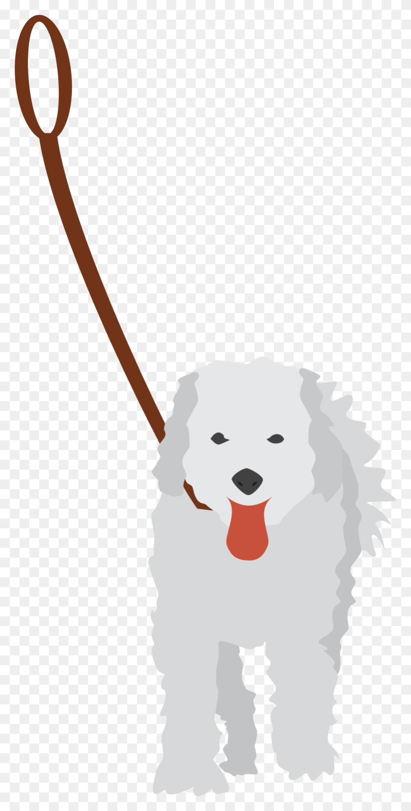 781x1601 Собака На Поводке Вектор Библиотека Иллюстрация, Млекопитающее, Животное, Домашнее Животное Png Скачать
