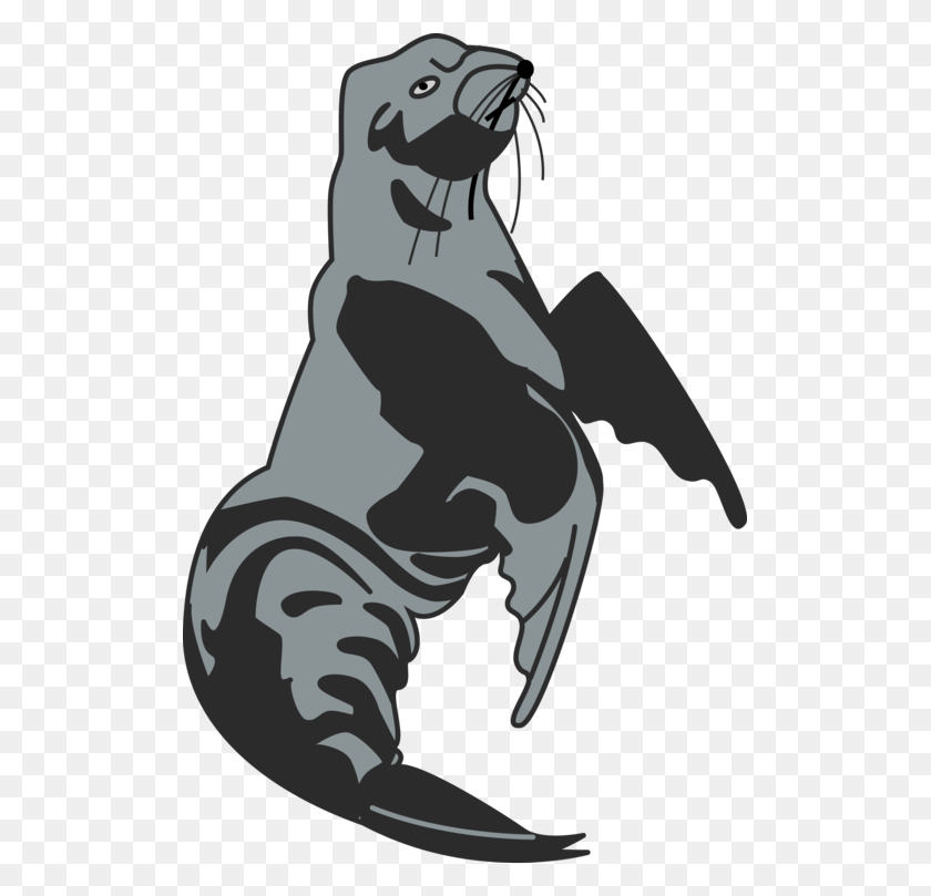 509x749 Собака Морской Лев Ластоногий Морж Морской Котик Иллюстрация, Млекопитающее, Животное, Дикая Природа Hd Png Скачать