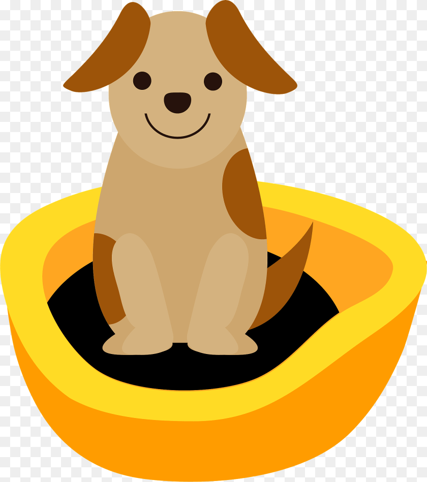 1699x1920 Dog Sitting In Its Bed Clipart, Winter, Snowman, Snow, Outdoors Transparent PNG