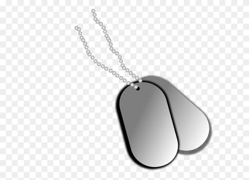 600x547 Dog Tags Clip Art At Clker Military Dog Tags, Pendant, Locket, Jewelry HD PNG Download