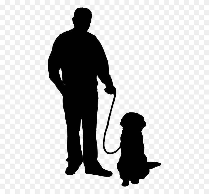 456x720 Dog Training In Home Dog Walking Silhouette, Person, Human HD PNG Download