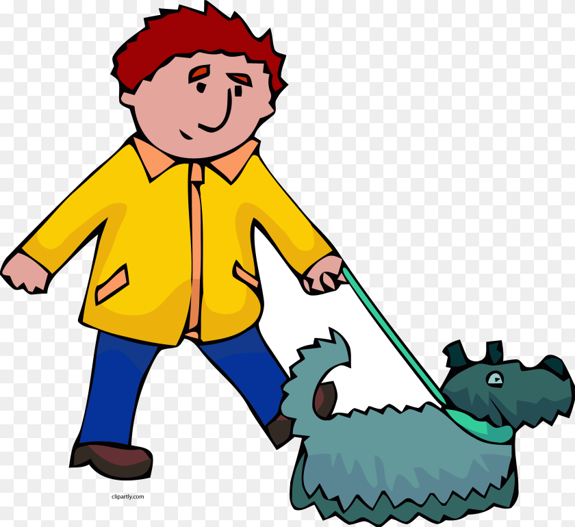 4737x4341 Dog Walking Man And Clipart Clipart Person With Dog, Cleaning, Clothing, Coat, Baby Transparent PNG