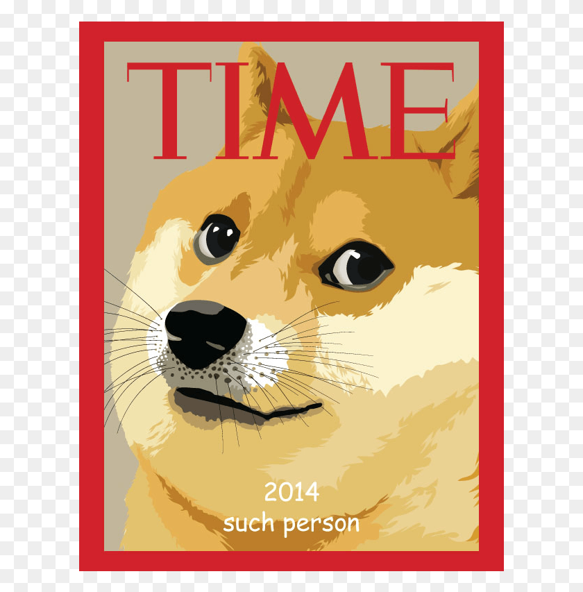 613x793 Doge Time Magazine Doge Celebrity, Poster, Advertisement, Mammal HD PNG Download