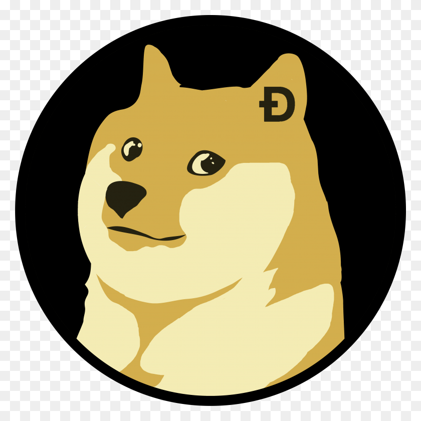 5315x5315 Логотип Dogecoin, Этикетка, Текст, Млекопитающее Hd Png Скачать