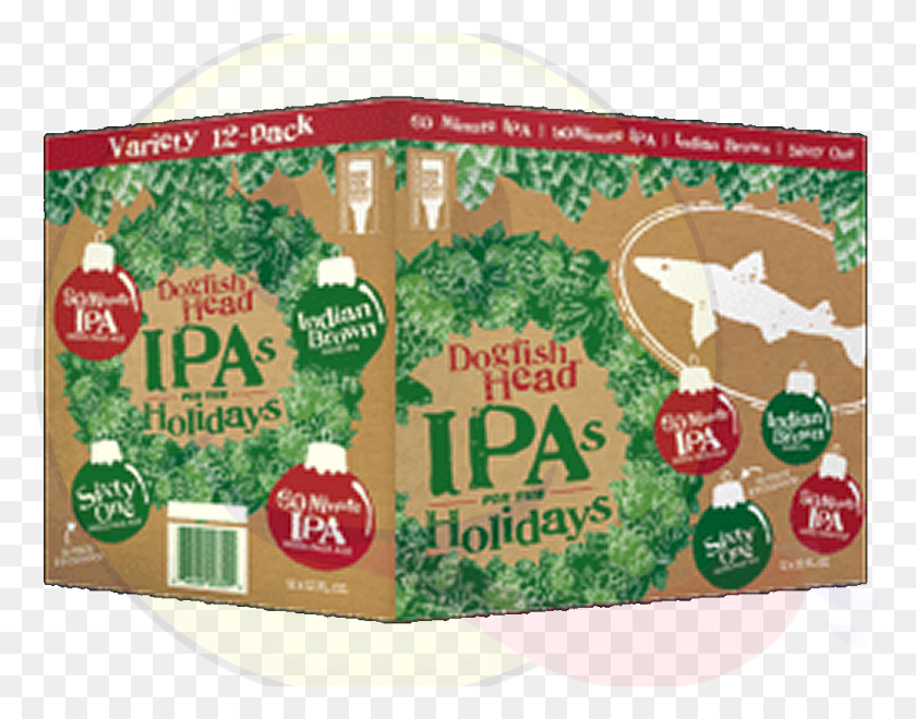 1014x781 Dogfish Ipa For The Holidays, Label, Text, Plant HD PNG Download