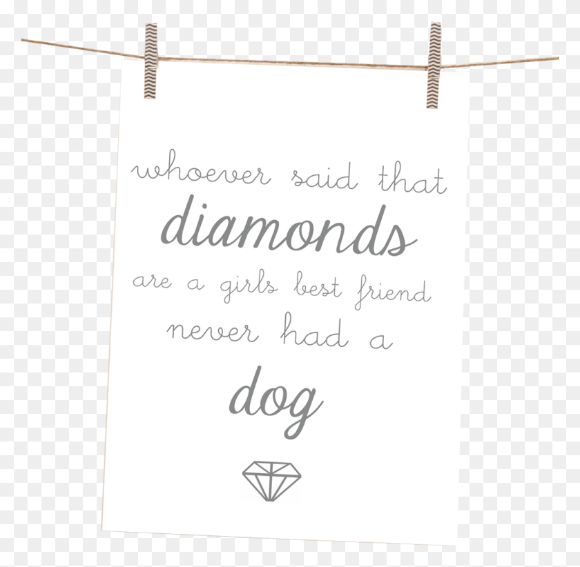 1001x978 Собаки Amp Diamonds Giclee39 Бумага Для Акварельной Печати, Текст, Почерк, Каллиграфия Png Скачать