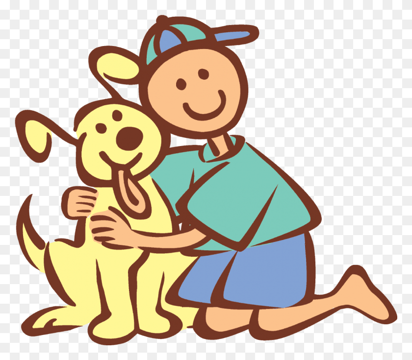 1145x992 Dogs Clipart Hug Boy And Dog Clip Art, Outdoors, Food, Plant HD PNG Download