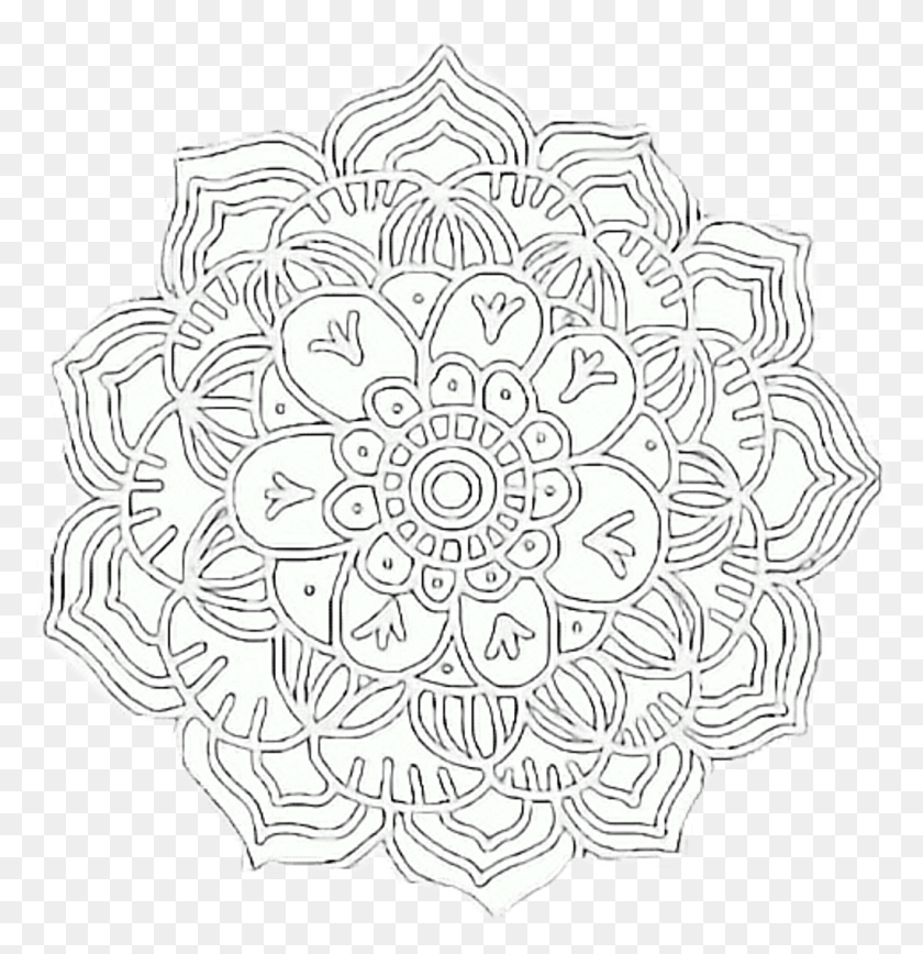 1024x1062 Doily Sticker Circle, Pattern, Doodle HD PNG Download