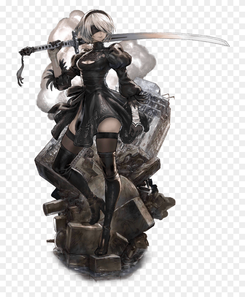 736x956 Doing The Nier Banner And Event Or At Least Star Ocean Anamnesis, Person, Human, Armor HD PNG Download
