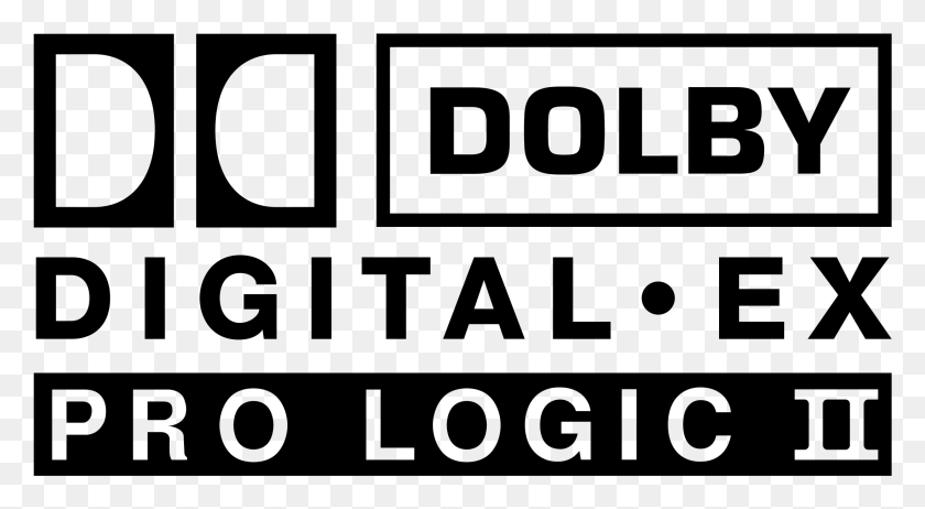 2191x1131 Dolby Digital Ex Pro Logic Ii Logo Transparent Dolby Pro Logic Ii Logo, Gray, World Of Warcraft HD PNG Download