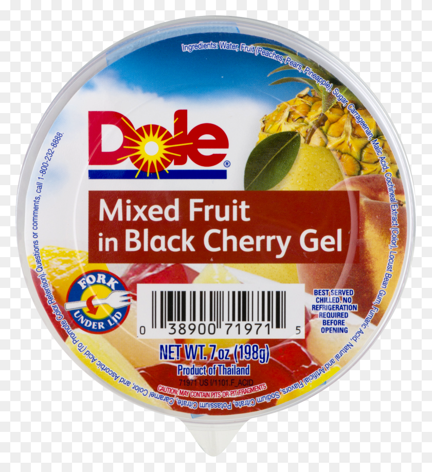 2272x2500 Dole Mixed Fruit In Black Cherry Gel 7 Oz Dole HD PNG Download