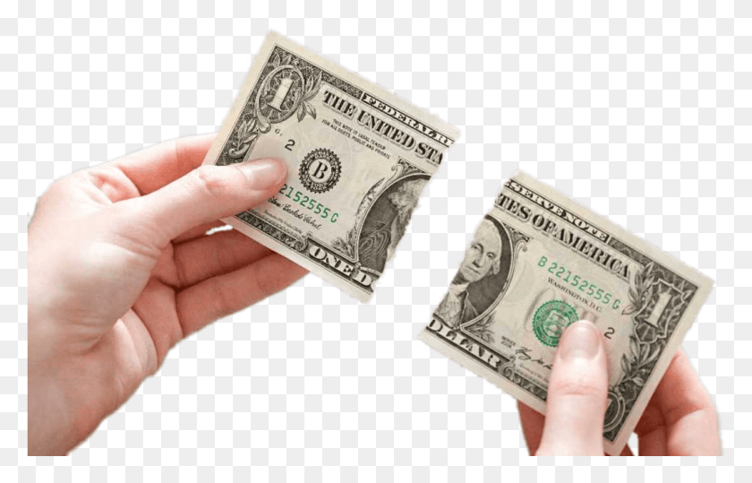 1060x652 Dollar Bill Ripped In Two Money Images Transparent, Person, Human, Passport HD PNG Download