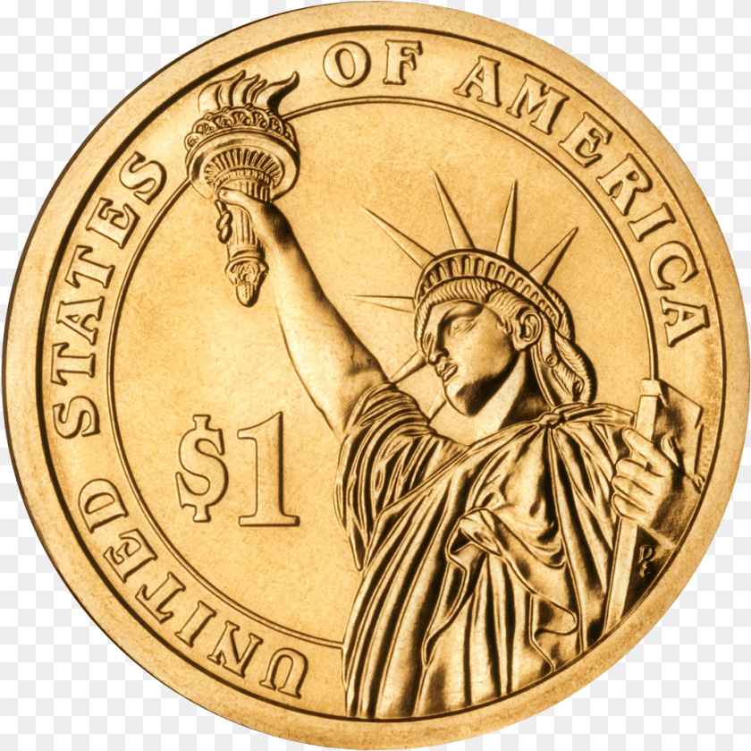 1024x1023 Dollar Coin Image For Download Coin, Adult, Gold, Male, Man Clipart PNG