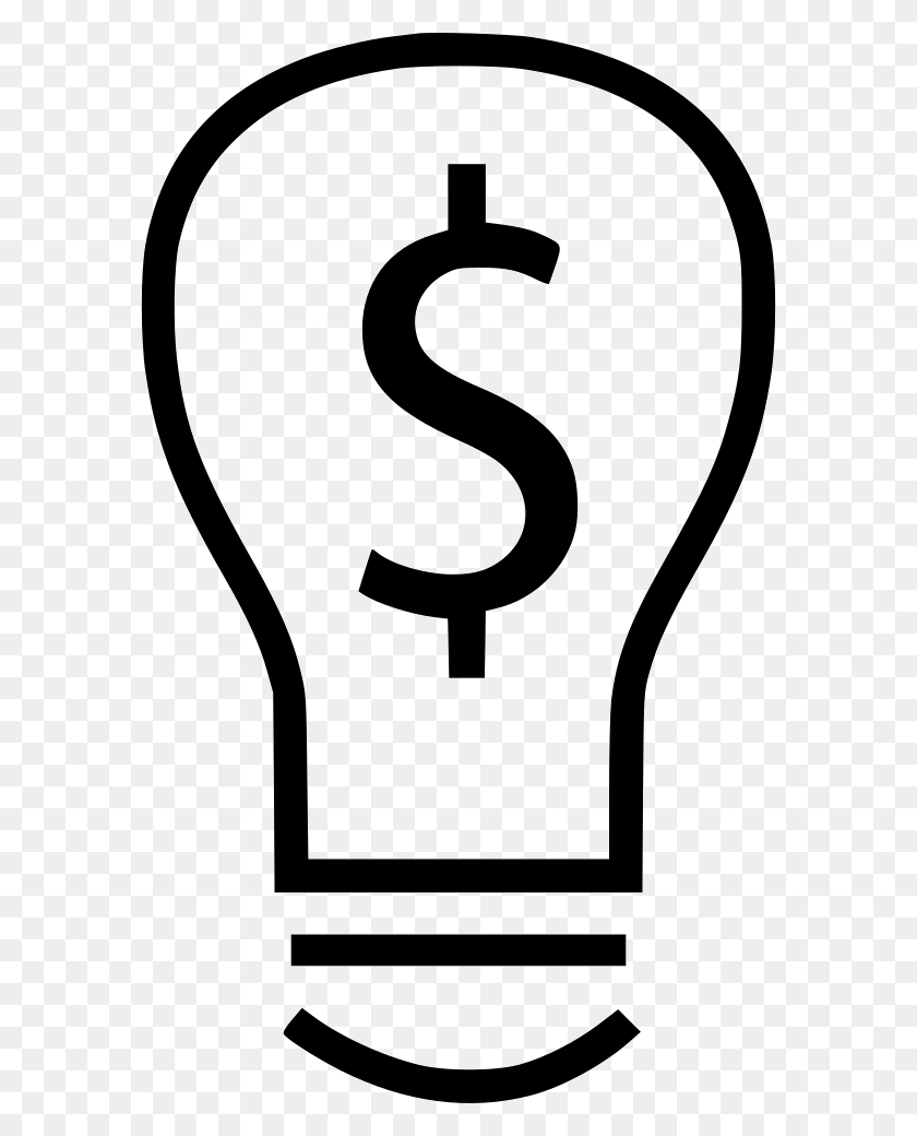 582x980 Dollar Light Bulb Comments, Light, Lightbulb, Stencil HD PNG Download