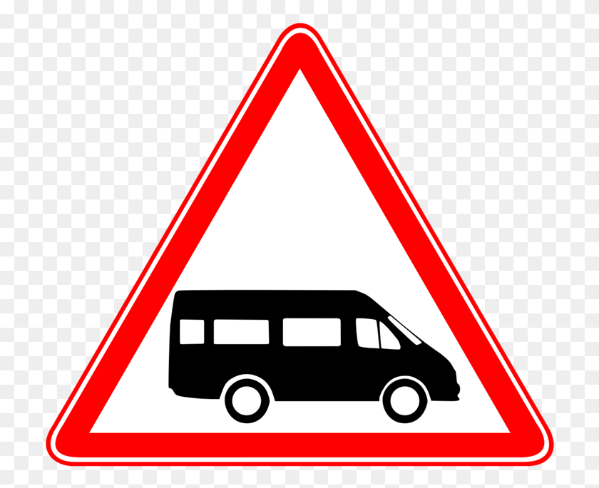 715x625 Доллар Фургон Опасный Автобус, Символ, Дорожный Знак, Знак Hd Png Скачать