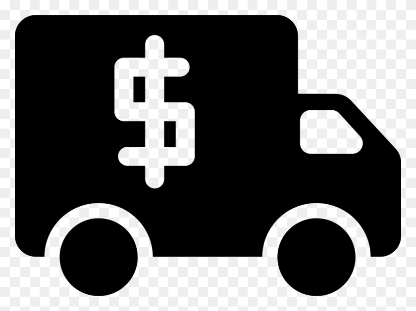 980x716 Dollars Money Truck Transport Comments Money Truck, Stencil, Symbol, Text HD PNG Download