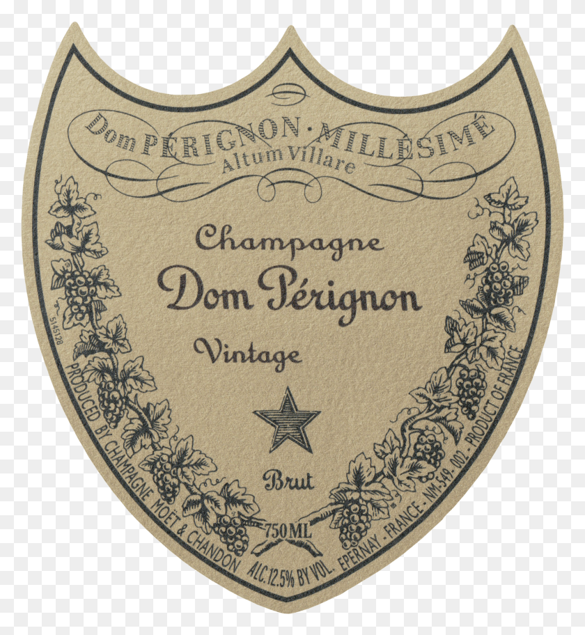 1855x2028 Dom Perignon 2009 Label HD PNG Download