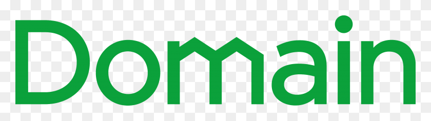 2886x652 Domain Real Estate Logo, Symbol, Trademark, Green HD PNG Download