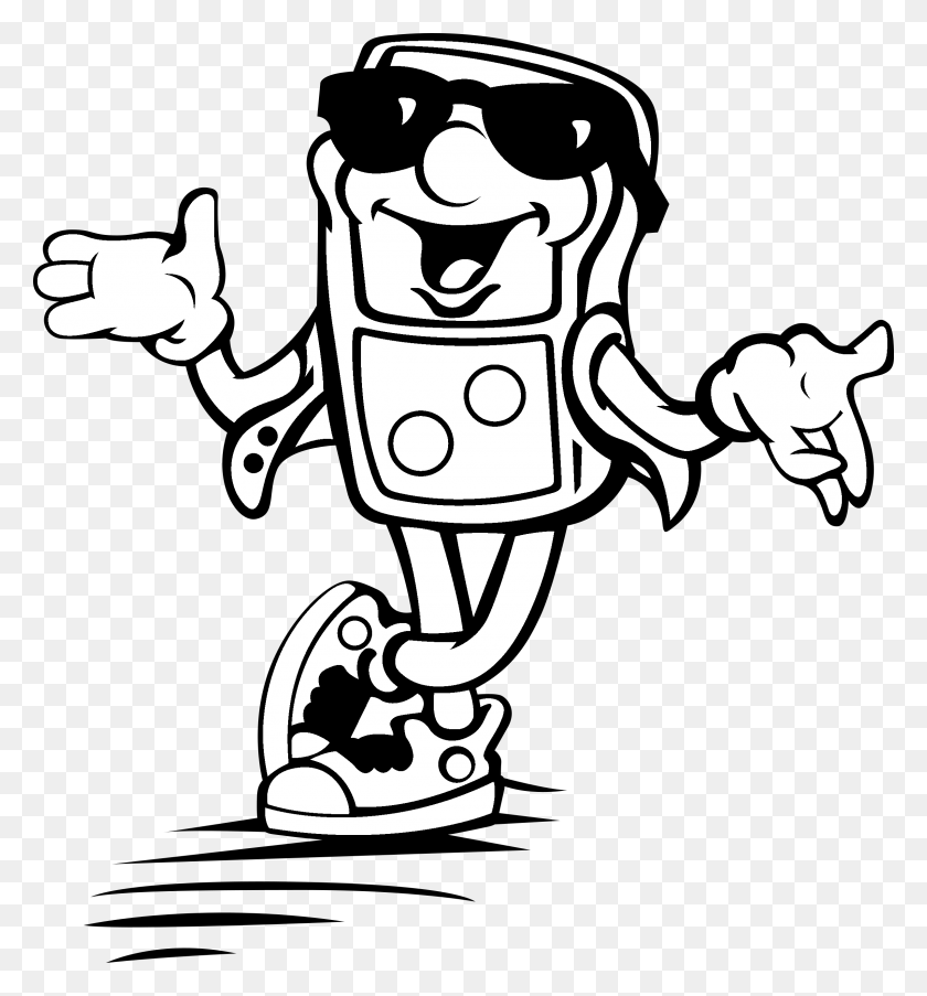 2400x2594 Dominos Pizza Man Logo Black And White Domino39s Pizza, Astronaut, Robot, Stencil HD PNG Download
