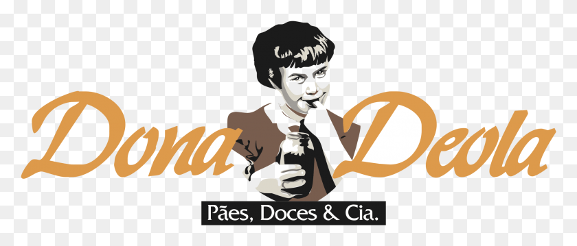 2191x841 Dona Deola Logo Transparent Dona Deola, Person, Human, Poster HD PNG Download