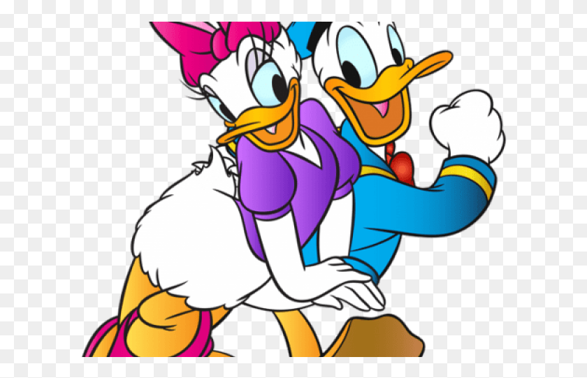 611x481 Donald Duck Clipart Easy Donald And Daisy Duck, Graphics, Person HD PNG Download