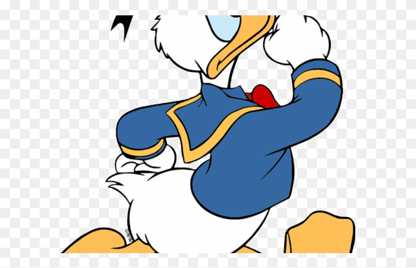 599x481 Donald Duck Clipart Mad Donald Duck Walking Gif, Bird, Animal, Dodo HD PNG Download