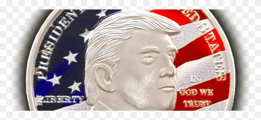 1848x775 Donald Trump Coin, Head, Home Decor, Linen HD PNG Download