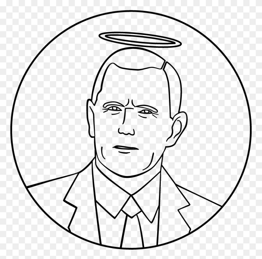 800x790 Donald Trump Easy Com Free Mike Pence Vice President Drawing, Gray, World Of Warcraft HD PNG Download