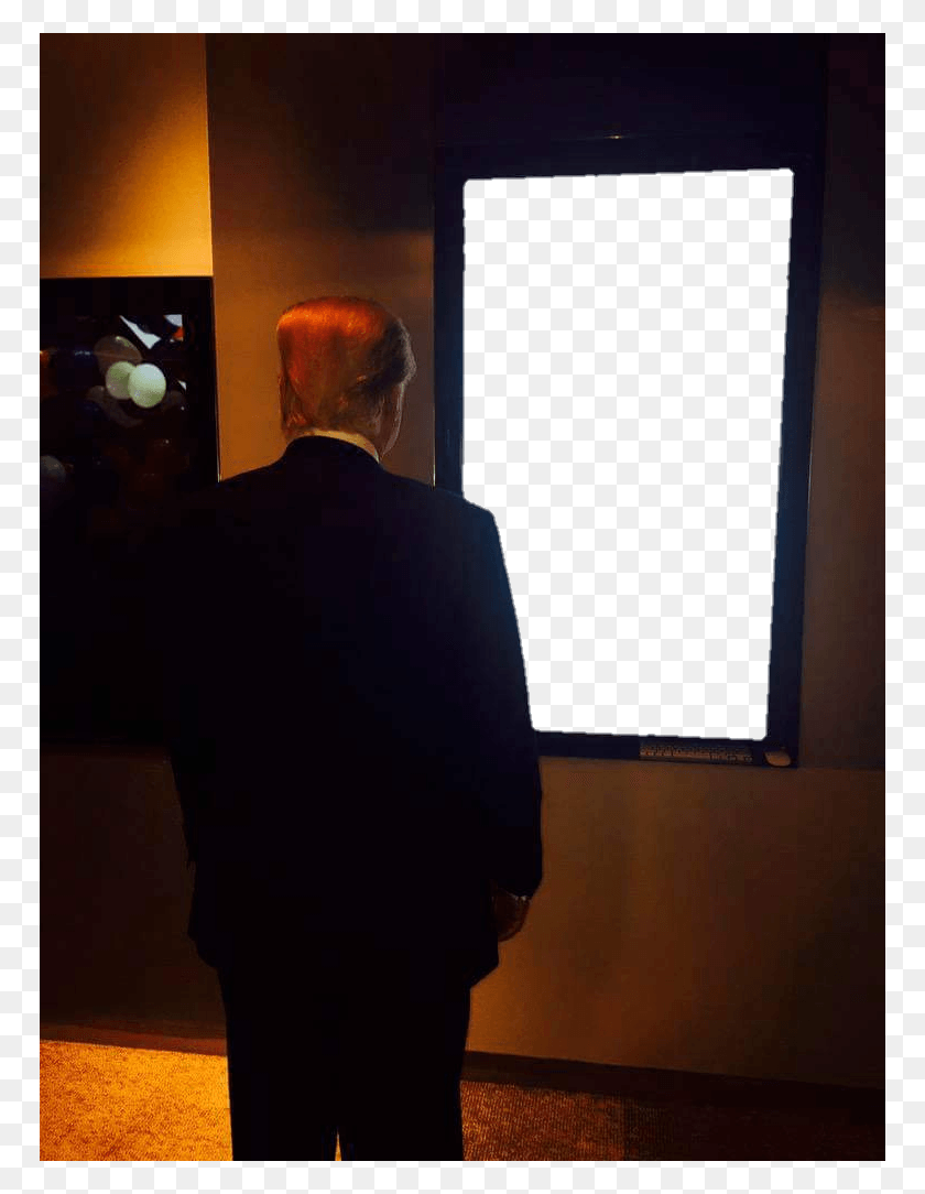 768x1024 Donald Trump Looking At Screen, Interior Design, Indoors, Person HD PNG Download