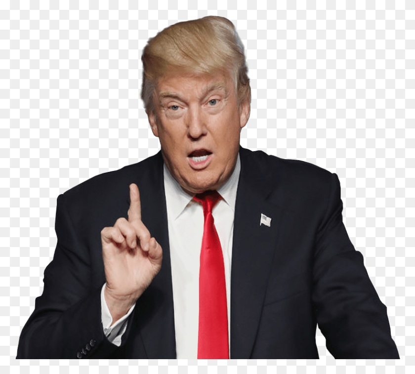 816x730 Donald Trump Pointing Trump Transparent Background, Tie, Accessories, Accessory HD PNG Download