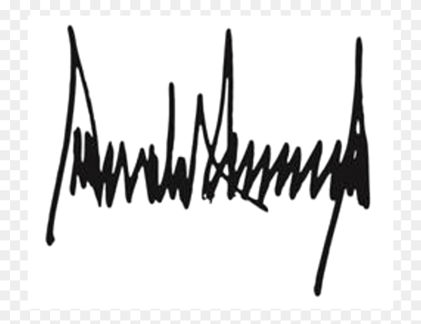 731x587 Donald Trump Signature, Text, Handwriting, Label HD PNG Download