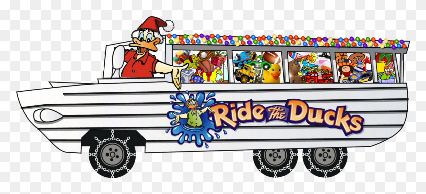 1569x650 Donate A New Unwrapped Toy At Any Ride The Ducks Location Ride The Ducks Logo, Super Mario, Fire Truck, Truck HD PNG Download