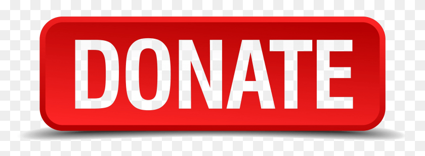 3163x1017 Donate Image Red Donation Button Twitch, Word, Label, Text HD PNG Download