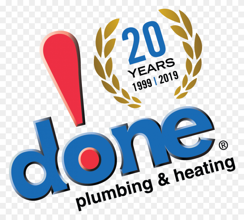 833x747 Done Plumbing Amp Heating Done Plumbing, Logo, Symbol, Trademark HD PNG Download