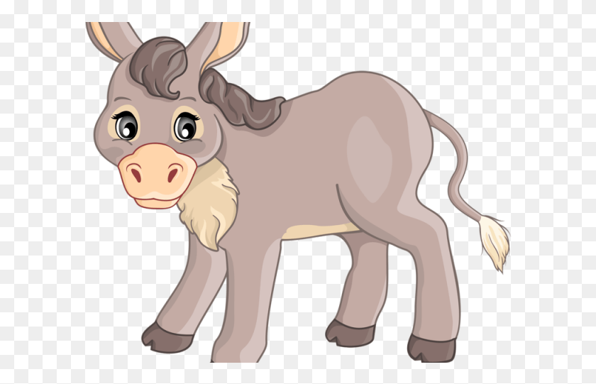 602x481 Donkey Clipart Horse Drawing, Mammal, Animal HD PNG Download