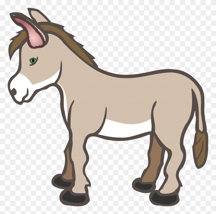 4000x3957 Donkey Clipart Transparent Background Donkey Clipart, Mammal, Animal, Horse HD PNG Download