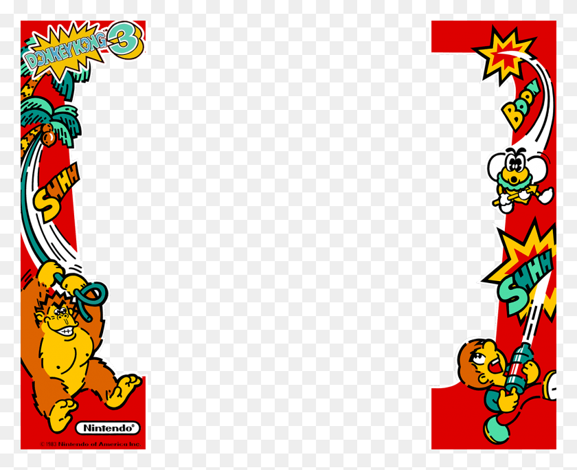 1280x1024 Donkey Kong Donkey Kong 3 Marquee, Супер Марио, Графика Hd Png Скачать