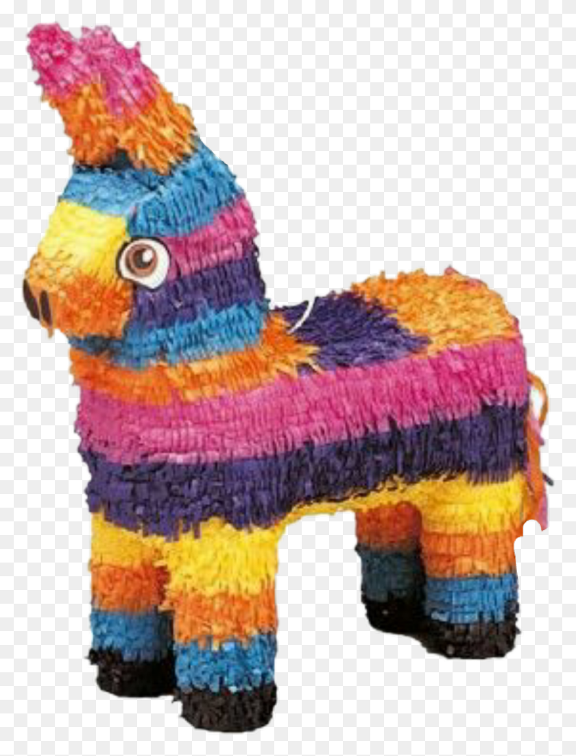 1024x1369 Donkey Mexico Colors Rainbow Mexican Pinata, Toy HD PNG Download