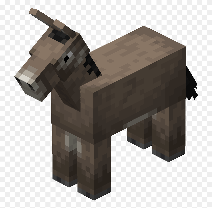 730x764 Donkey Minecraft Donkey, Building, Toy, Dungeon HD PNG Download