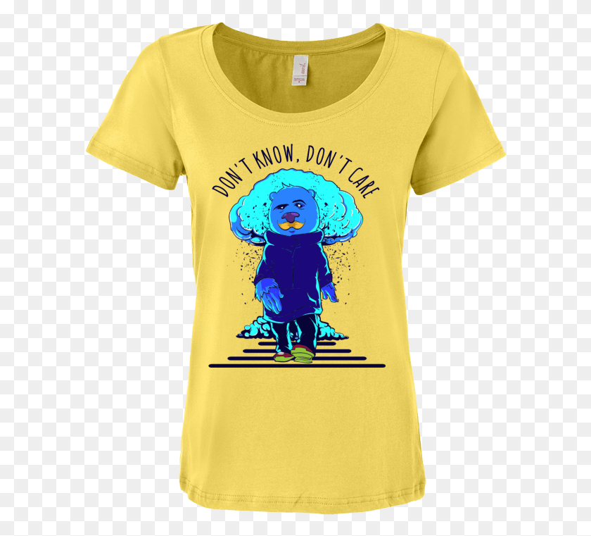 600x701 Dont Know Dont Care Design T Shirt Yoga, Clothing, Apparel, T-shirt HD PNG Download