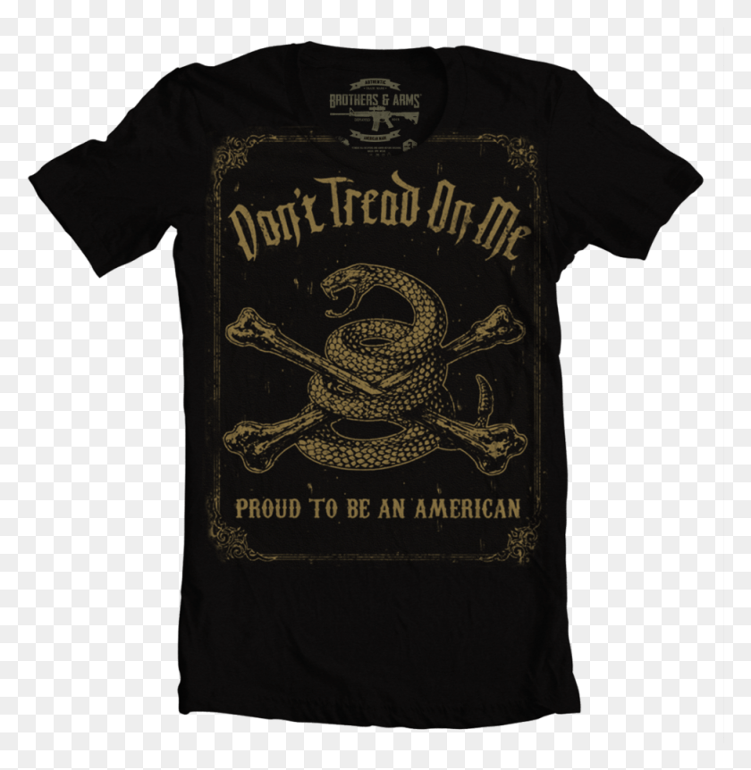 973x1001 Dont Tread Black Dont Tread On Me Proud, Clothing, Apparel, T-shirt HD PNG Download