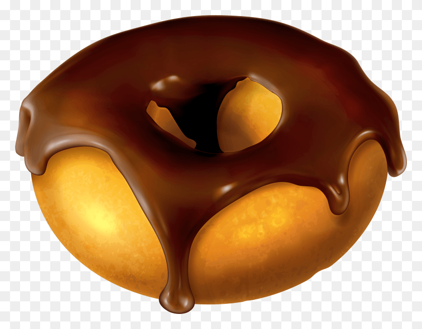 3996x3049 Donut Chocolate Donut, Dessert, Food, Pastry HD PNG Download