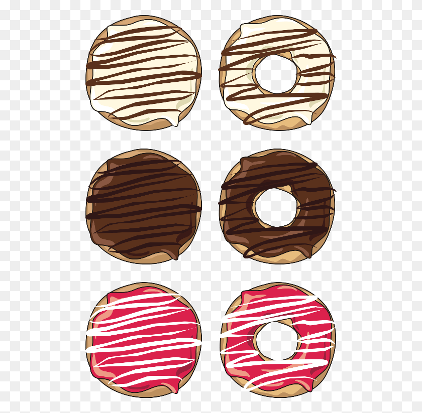 500x763 Donut Clipart Printable Donut Stickers, Sweets, Food, Confectionery HD PNG Download