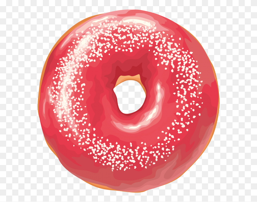 597x601 Donut Doughnut, Bread, Food, Sweets HD PNG Download