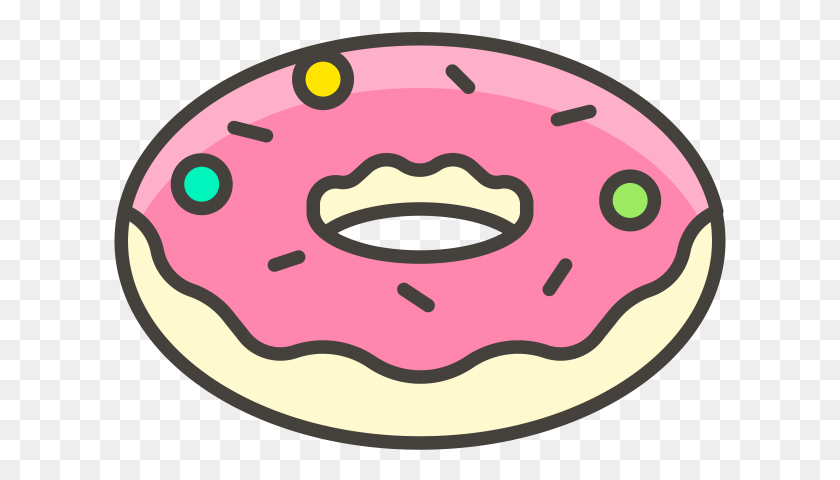 613x420 Donut Emoji Icon Doughnut, Pastry, Dessert, Food HD PNG Download