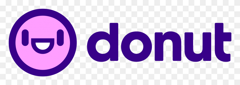 2088x640 Donut Logo Donut Slack Logo, Symbol, Trademark, Text HD PNG Download