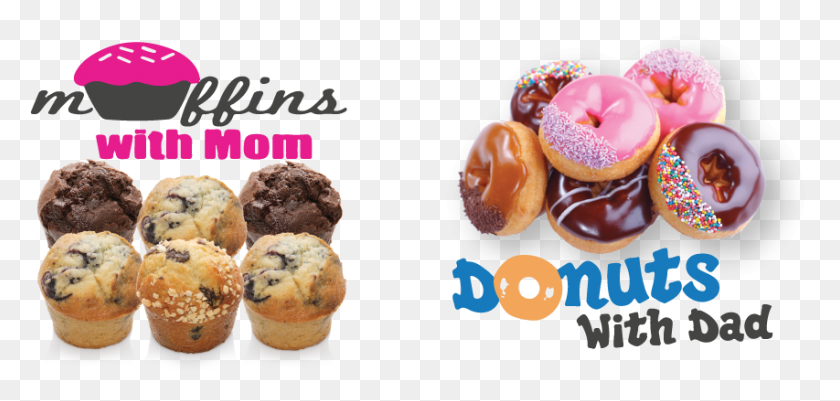 853x373 Donuts With Dad, Sweets, Food, Confectionery HD PNG Download