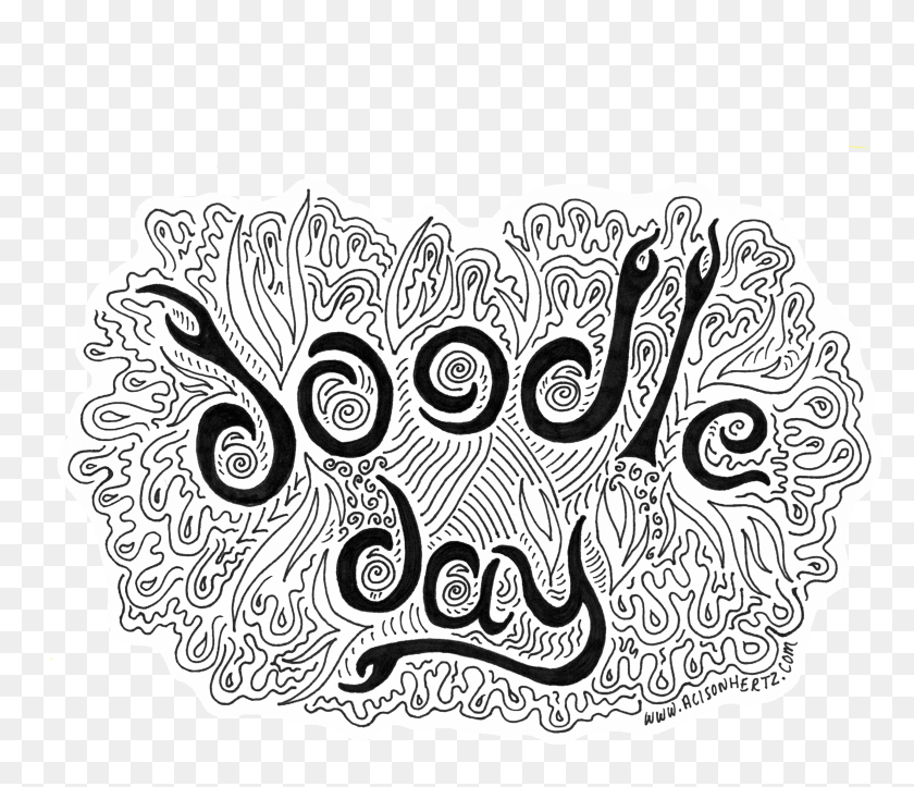 2891x2461 Doodle Day Logo W White Background Doodle Background Transparent HD PNG Download